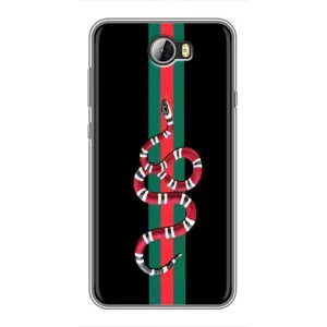 Чохли бренд ГУЧЧІ для Huawei Y5II (Змій Гуччі)