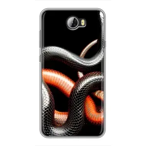 Чохли з зображенням різних тварин на Huawei Y5II (Змія)