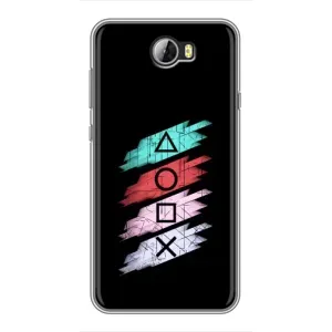 Чехол с рисунком «Значки Sony» для Huawei Y5II
