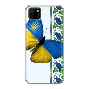 Чехол с Украинской символикой на Хуавей У5р (Бабочка)