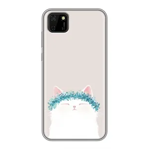 Чехол на тематику: Коты для Huawei Y5p (Белый котик)