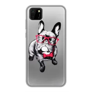 Чехол (ТПУ) Милые собачки для Huawei Y5p (Бульдог в очках)