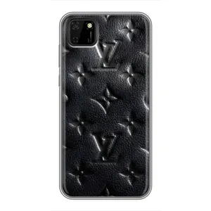 Текстурный Чехол Louis Vuitton для Хуавей У5р (Черный ЛВ)