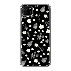 Чехлы с тематикой "ЦВЕТЫ" на Huawei Y5p (цветение на чорном)