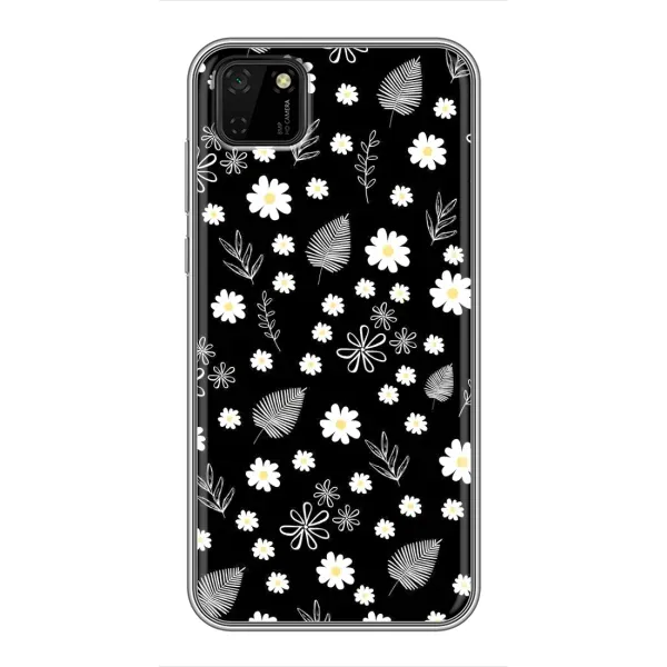 Чехол с рисунком «цветение на чорном» для Huawei Y5p Чехол с рисунком «цветение на чорном» для Huawei Y5p