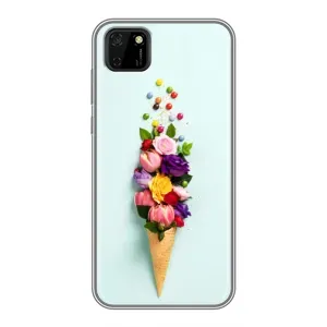 Чехлы с тематикой "ЦВЕТЫ" на Huawei Y5p (Цветок-мороженное)