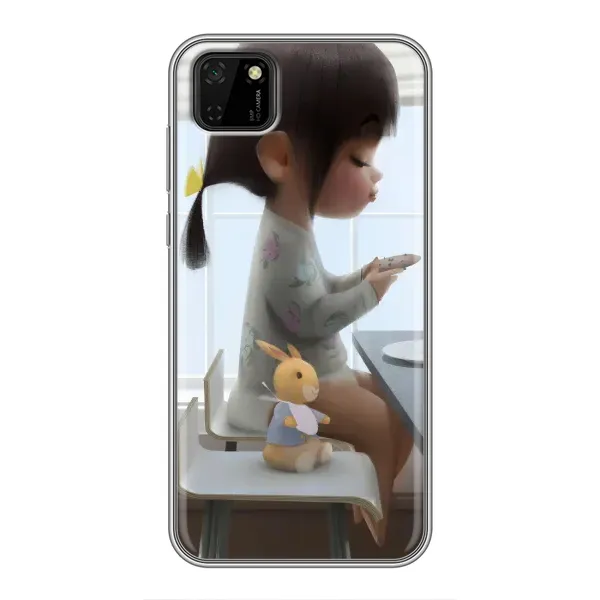 Чехол с рисунком «Девочка с игрушкой» для Huawei Y5p Чехол с рисунком «Девочка с игрушкой» для Huawei Y5p