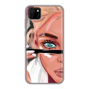 Силіконовый Чохол на Huawei Y5p з картинкой Модных девушек (Дівчина та вії)