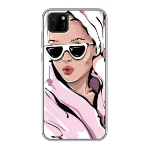 Чохол з картинкою Модні Дівчата Huawei Y5p (Дівчина в халаті)