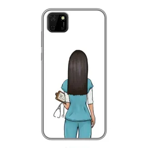 Силиконовый бампер (Работники) на Huawei Y5p (Доктор)