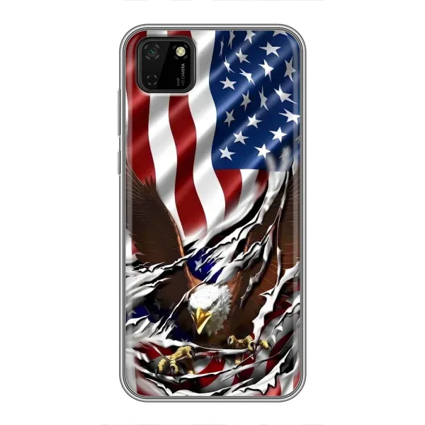 Чехол с рисунком «Флаг USA» для Huawei Y5p