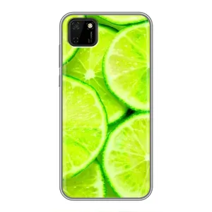 Чохол з зображенням смачної їжі для Huawei Y5p (Лайм)