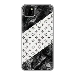 Чохол Стиль Louis Vuitton на Huawei Y5p (LV на білому)