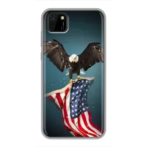 Чехол Флаг USA для Huawei Y5p (Орел и флаг)