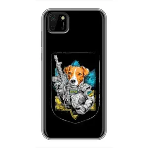Чехол с принтом для Huawei Y5p (Патрон Воин)