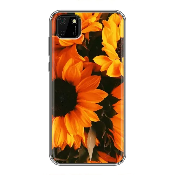 Чехол с рисунком «подсолнухи» для Huawei Y5p Чехол с рисунком «подсолнухи» для Huawei Y5p