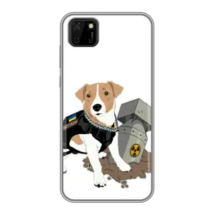 Чехол с принтом Собаки Патрон для Huawei Y5p (Пёс Патрон с ракетой)