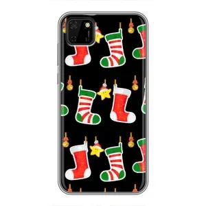 Силіконовий бампер на різдво для Huawei Y5p (Різдвяні подарунки)