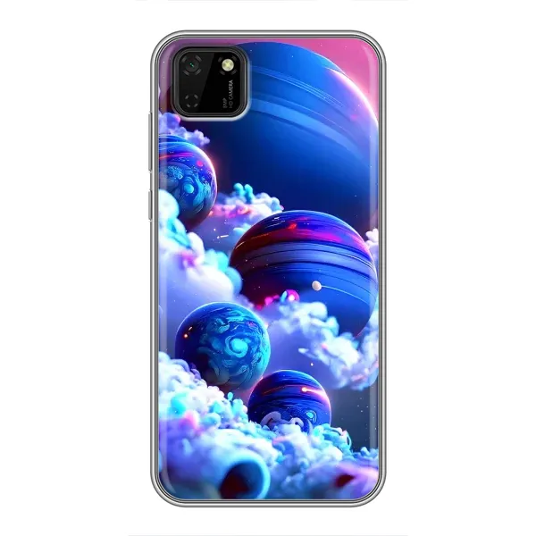Чехол с рисунком «Синие планеты» для Huawei Y5p Чехол с рисунком «Синие планеты» для Huawei Y5p