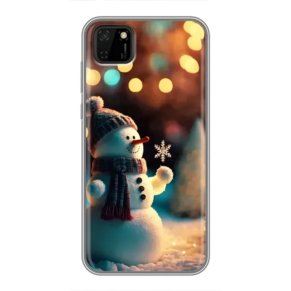 Чехол с рисунком «Снеговик праздничный» для Huawei Y5p Чехол с рисунком «Снеговик праздничный» для Huawei Y5p
