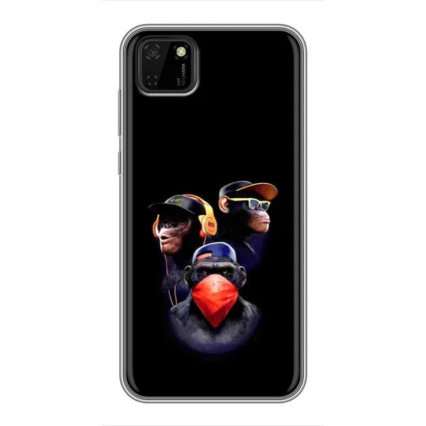 Чехол с рисунком «Три обезьяны» для Huawei Y5p Чехол с рисунком «Три обезьяны» для Huawei Y5p