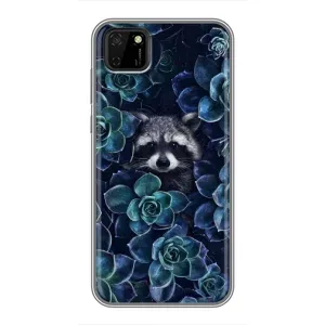 Силиконовый Чехол с Енотами на Huawei Y5p (В цветах)