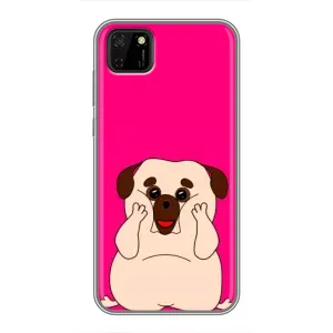 Чехол (ТПУ) Милые собачки для Huawei Y5p (Веселый Мопсик)