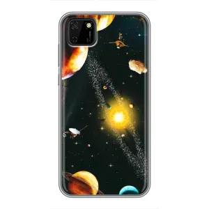Чехол (ТПУ) с планетами на Huawei Y5p (Вид с космоса)