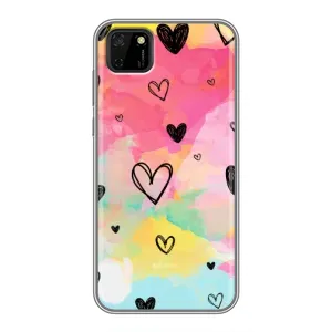 Чехлы с тематикой "Маленькие Сердечки" на Huawei Y5p (Яркие сердечки)