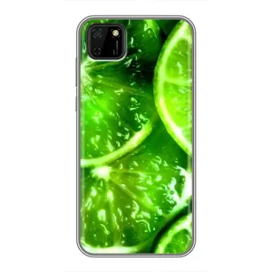 Чохол з зображенням смачної їжі для Huawei Y5p (Яскравий Лайм)