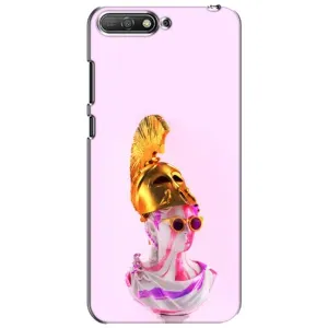 Чехол с Прикольным принтом на Huawei Y6 2018 (АРТ Статуя)