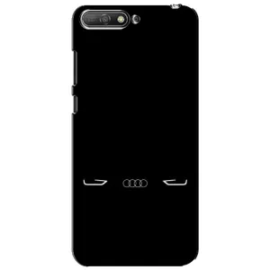 Силіконовий бампер з картинкою машини на Huawei Y6 2018 (Сілует Audi)