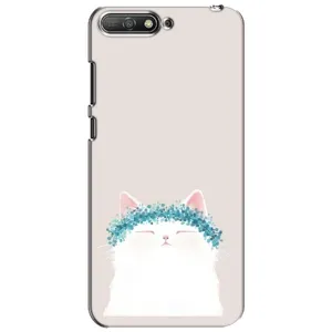 Чохол на тематику: Коти для Huawei Y6 2018 (Білий котик)