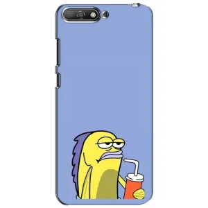 Бампер с принтом Мемы для Huawei Y6 2018 (Безразличие)