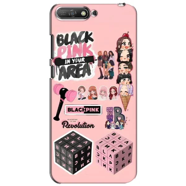 Чехол с рисунком «BLACK PINK коллаж» для Huawei Y6 2018 Чехол с рисунком «BLACK PINK коллаж» для Huawei Y6 2018