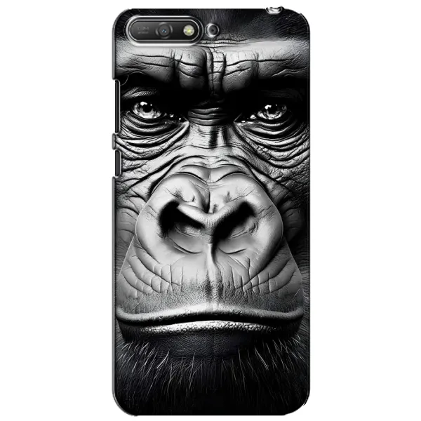 Чехол с рисунком «Черная обезьяна» для Huawei Y6 2018 Чехол с рисунком «Черная обезьяна» для Huawei Y6 2018
