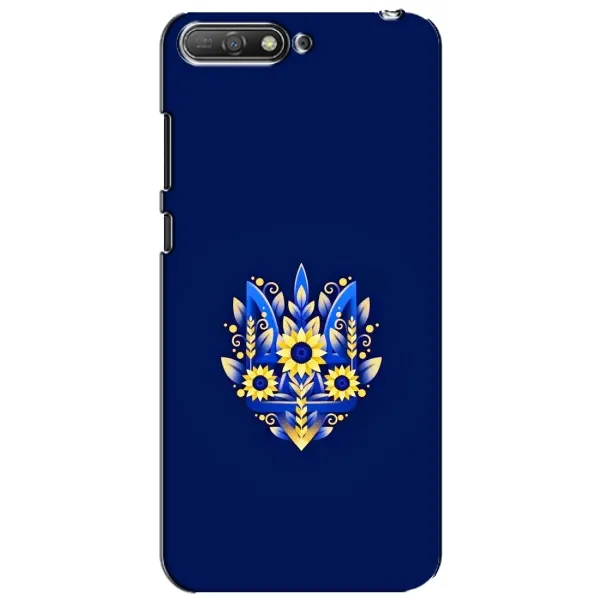 Чехол с рисунком «Цветущий Герб» для Huawei Y6 2018