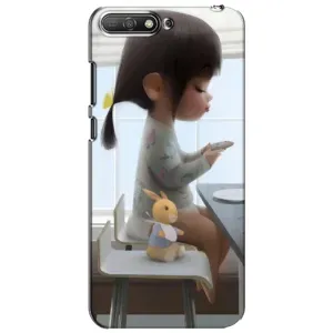 Дівчачий Чохол для Huawei Y6 2018 (ДІвчина з іграшкою)
