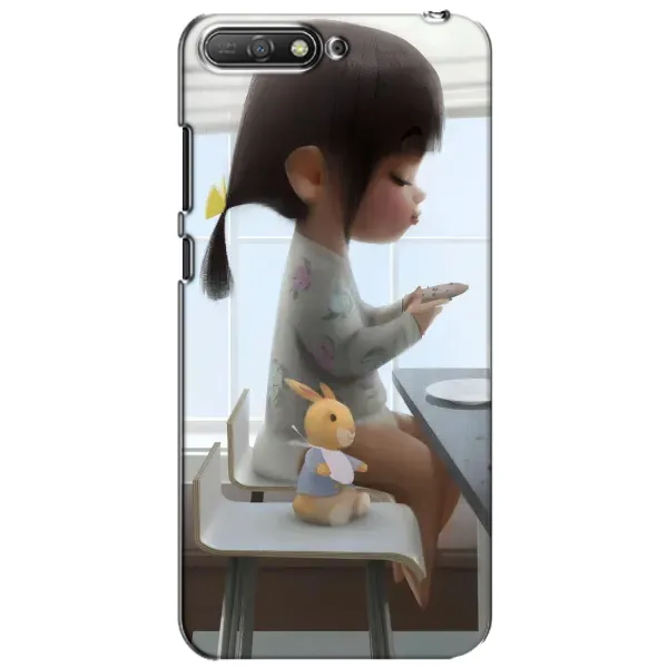 Чехол с рисунком «Девочка с игрушкой» для Huawei Y6 2018 Чехол с рисунком «Девочка с игрушкой» для Huawei Y6 2018