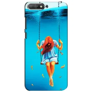 Чохол Стильні дівчата на Huawei Y6 2018 (Дівчина на гойдалці)