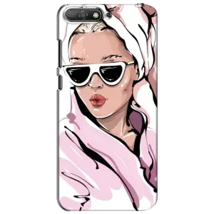 Чохол з картинкою Модні Дівчата Huawei Y6 2018 (Дівчина в халаті)