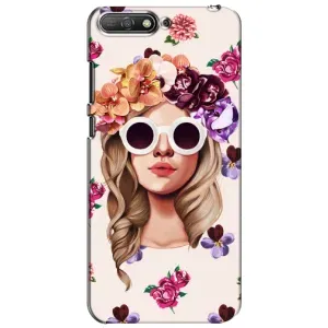 Чохол з картинкою Модні Дівчата Huawei Y6 2018 (Дівчина в окулярах)