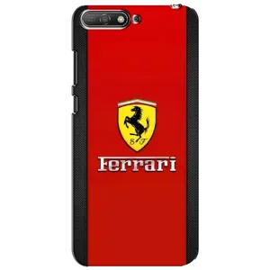 Силіконовий бампер з картинкою машини на Huawei Y6 2018 (Ferrari Logo)