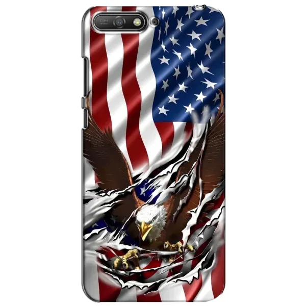 Чехол с рисунком «Флаг USA» для Huawei Y6 2018 Чехол с рисунком «Флаг USA» для Huawei Y6 2018