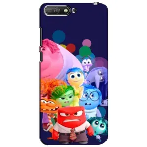 Чехол Головоломка для Huawei Y6 2018 - (AlphaPrint) (Герои головоломки)