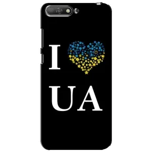 Силиконовый Чехол на Huawei Y6 2018 (Я-Украина) (I Love UA)