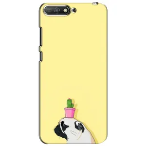 Бампер для Huawei Y6 2018 з картинкою "Песики" (Кактус на голові)