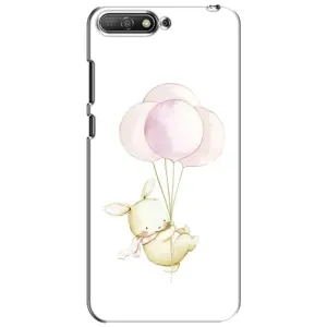Силіконовий бампер з картинкою звірів для Huawei Y6 2018 (Кролик та кульки)