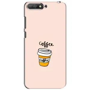 Чехол с изображением вкусной еды для Huawei Y6 2018 (Кружка кофе)