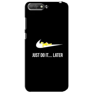 Силиконовый Чехол на Huawei Y6 2018 с картинкой Nike (Later)